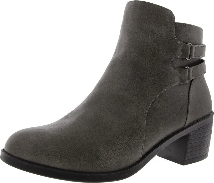MURPHYNN Womens Comfort Insole Manmade Ankle Boots
