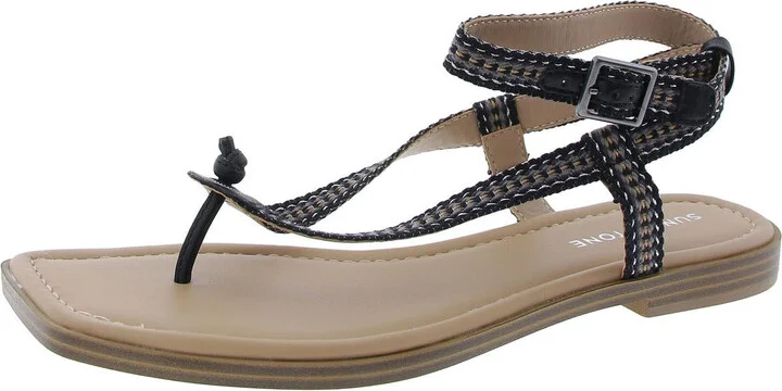 Murphyy Womens Woven Manmade Ankle Strap