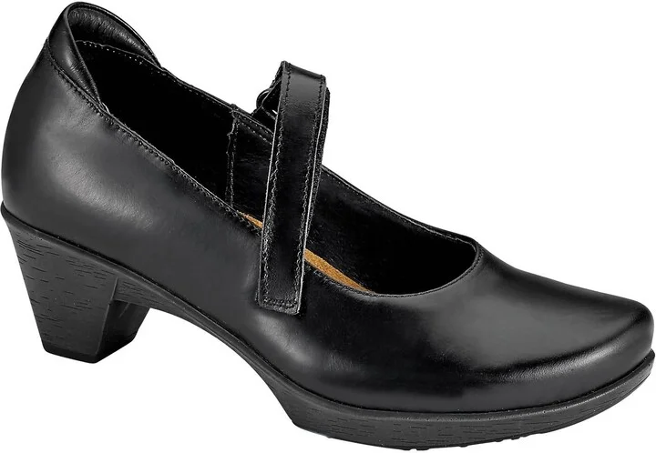 Muse Mary Jane Shoes In Black Madras Leather