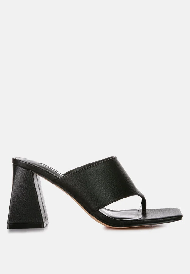 Muse Me Block Heel Slip On Thong Sandals