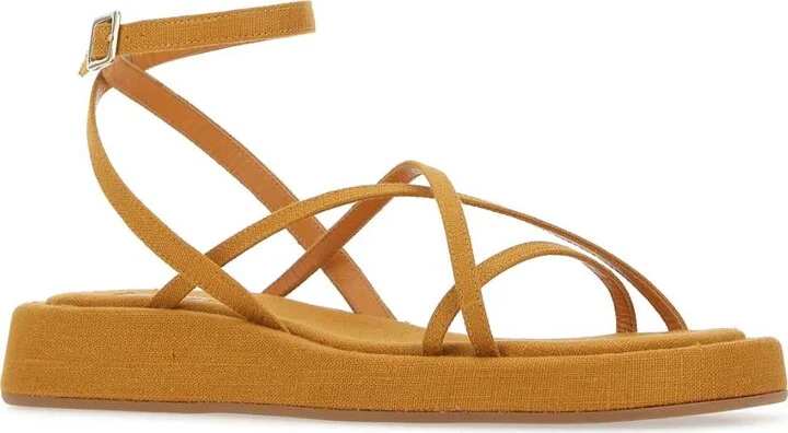 Mustard Fabric Rosie 16 Sandals - Image 2