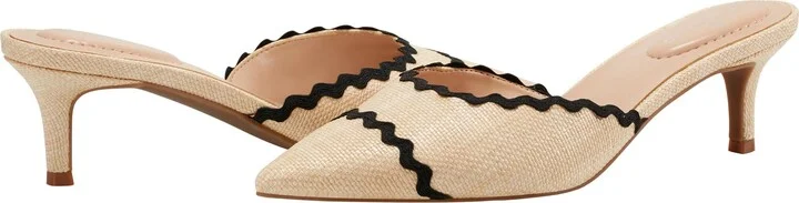 My My Scalloped Kitten Heel Pump - Image 7