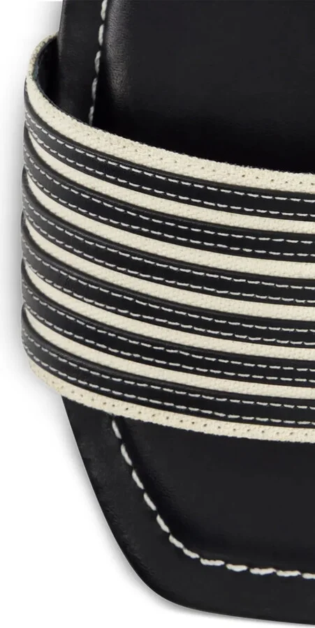 Myko striped flat slide sandals - Image 5