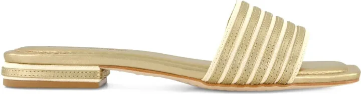 Myko striped metallic sandals