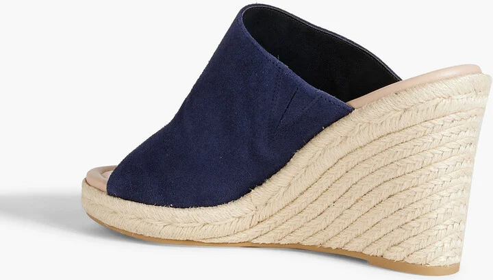 Mykonos suede espadrille wedge mules - Image 3