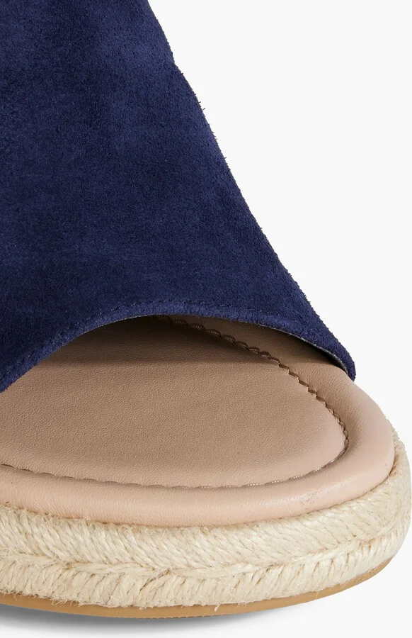 Mykonos suede espadrille wedge mules - Image 4