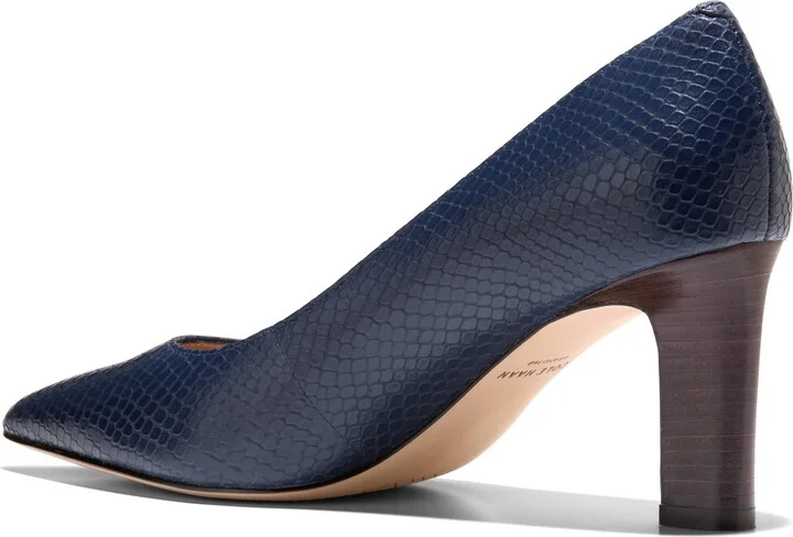 Mylah Snakeskin Embossed Pump - Image 2