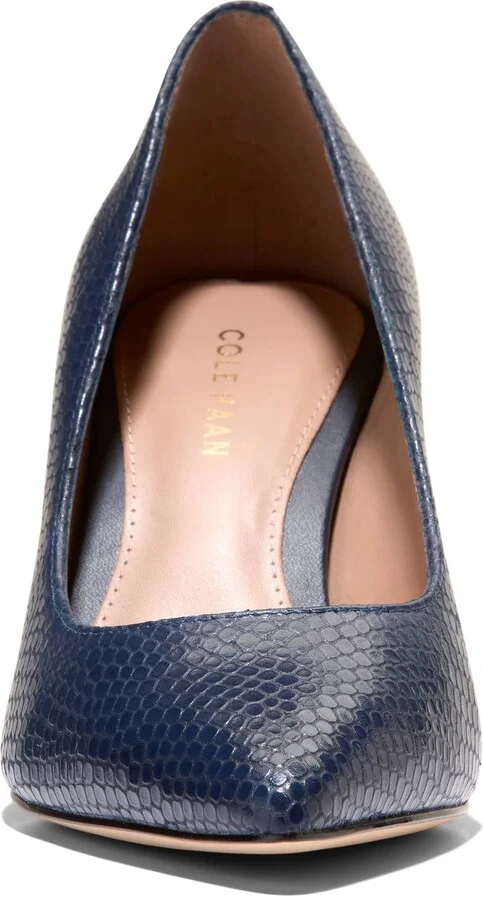 Mylah Snakeskin Embossed Pump - Image 3