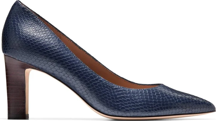 Mylah Snakeskin Embossed Pump - Image 4