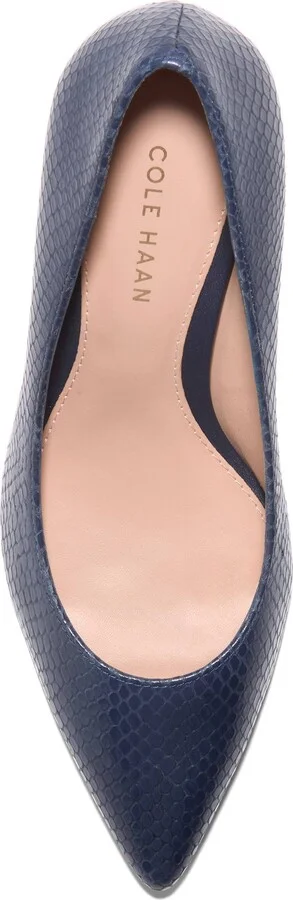 Mylah Snakeskin Embossed Pump - Image 5