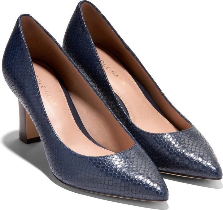 Mylah Snakeskin Embossed Pump - Image 9