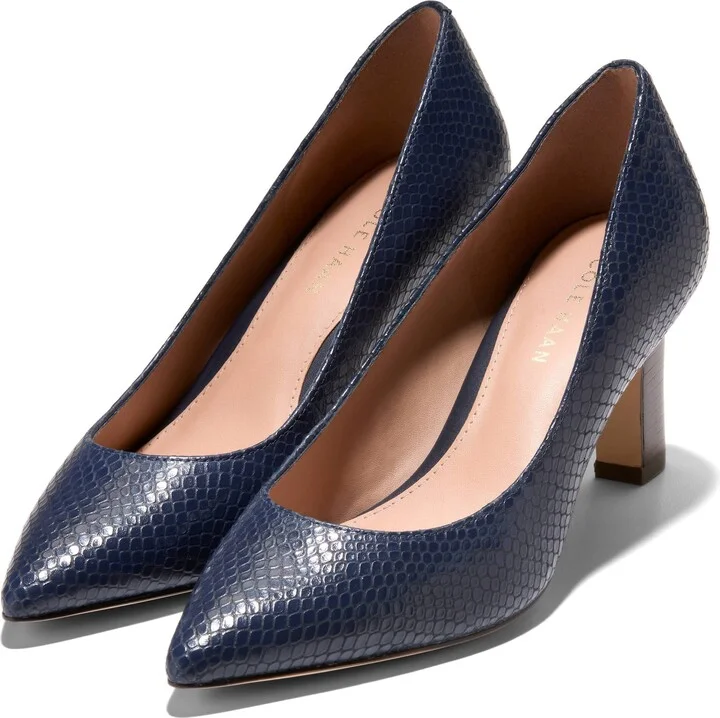 Mylah Snakeskin Embossed Pump - Image 10