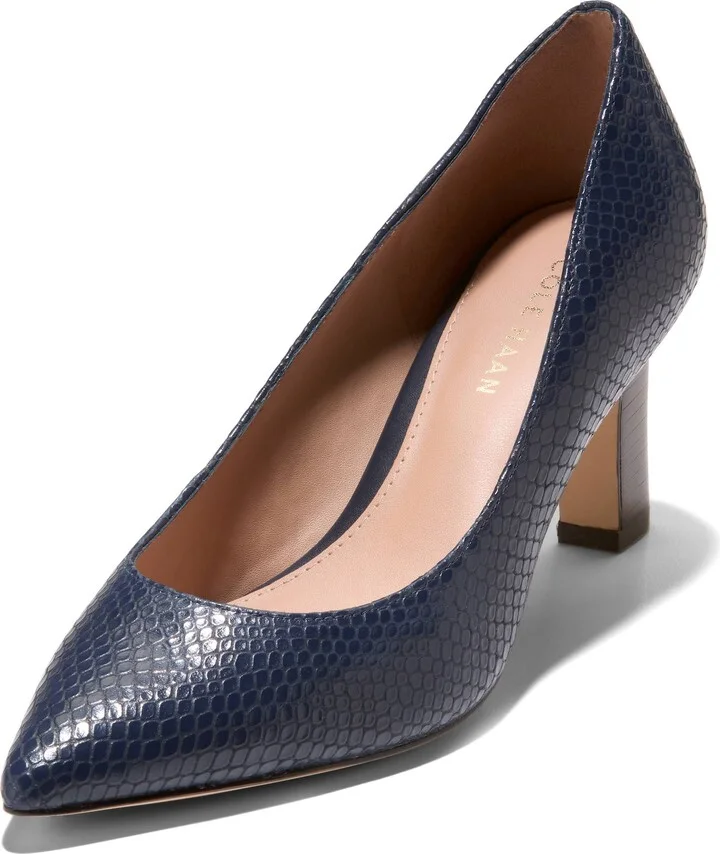 Mylah Snakeskin Embossed Pump - Image 11