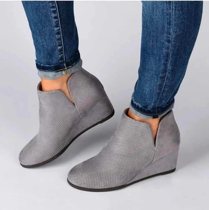 Mylee Perforated Wedge Bootie - Image 6