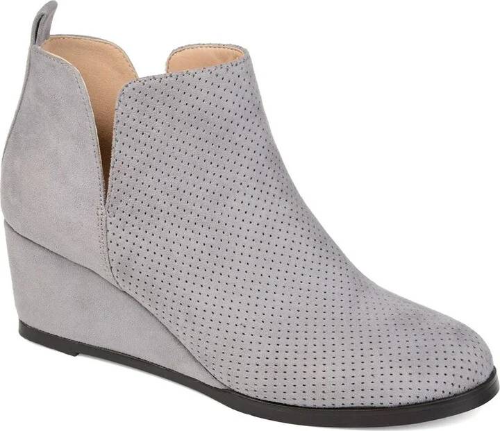 Mylee Perforated Wedge Bootie