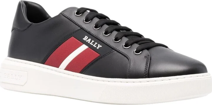 Mylton 6239629 Black Calf Embossed Leather Sneakers