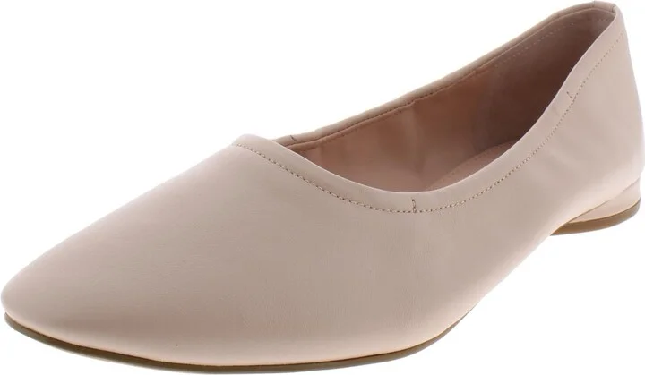 Myrina Womens Slub Slip On Ballet Flats