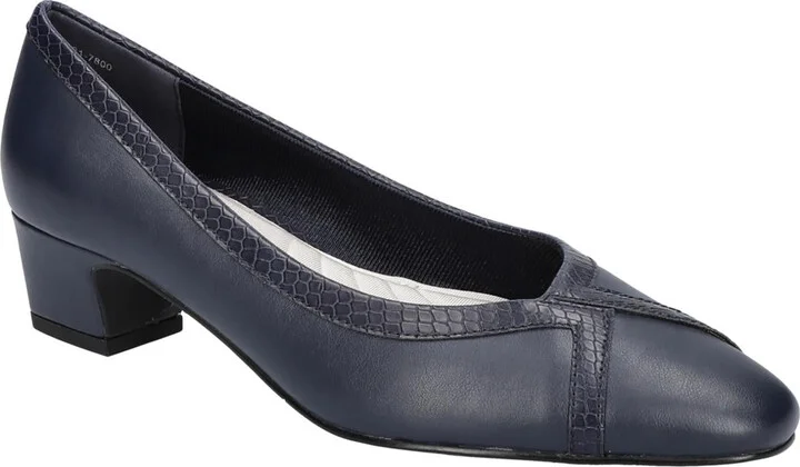 MYRTLE Womens Faux leather Almond Toe Pumps