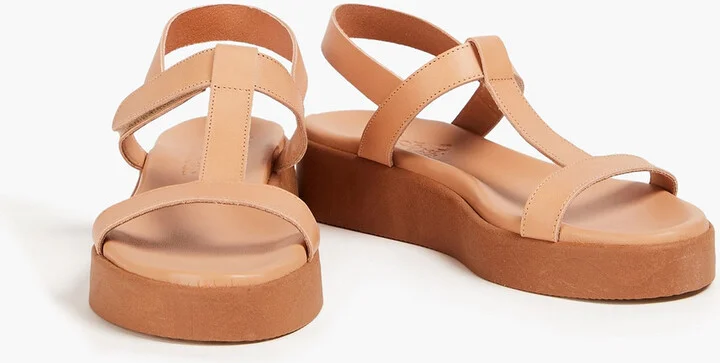 Myrtova leather platform slingback sandals - Image 2