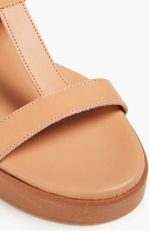 Myrtova leather platform slingback sandals - Image 4