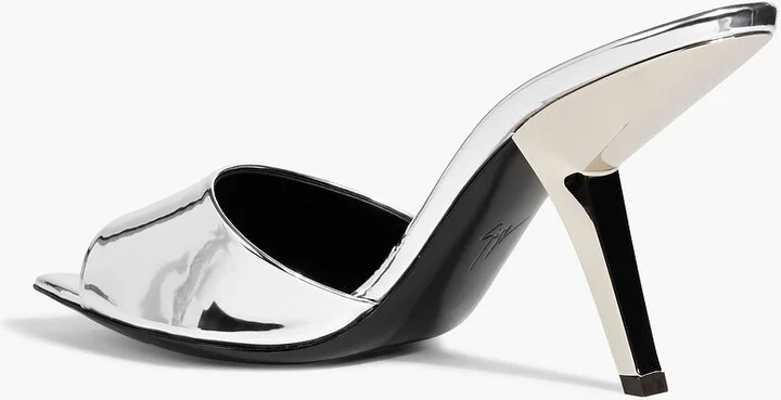 Mystero mirrored-leather mules - Image 3