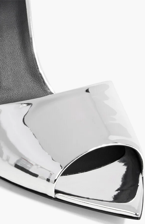 Mystero mirrored-leather mules - Image 4