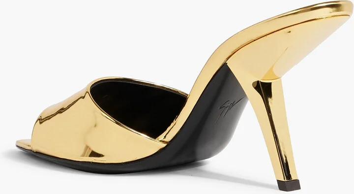 Mystero mirrored-leather mules - Image 9