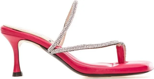 N°21 High Heel Embellished Strap Mules