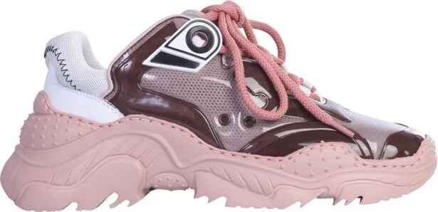 N°21 High-Shine Low-Top Sneakers