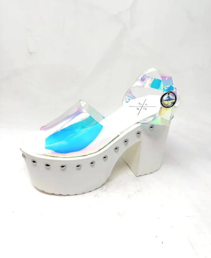 N.Y.L.A. Women's Glam Platform Heel Sandal