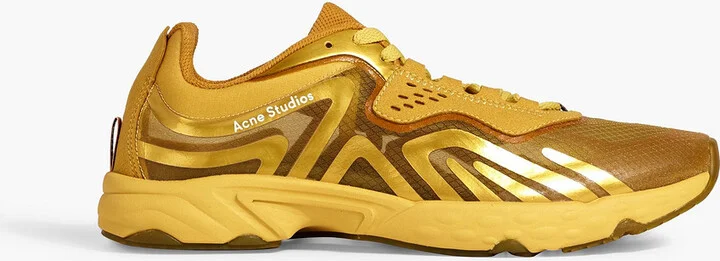 N3W metallic mesh and rubber sneakers