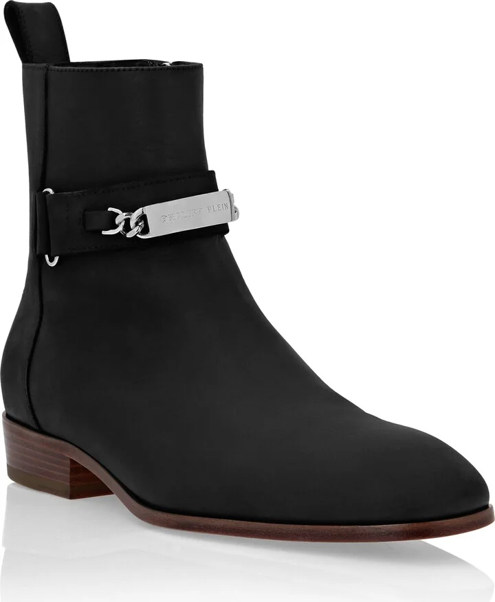 Nabuk Boots Low Flat