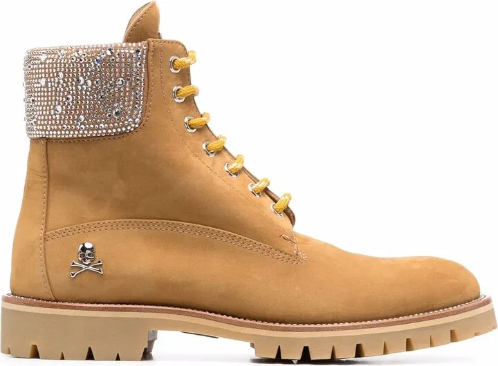 Nabuk Lace-Up Leather Boots
