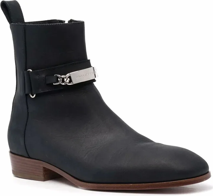 Nabuk leather ankle boots - Image 2