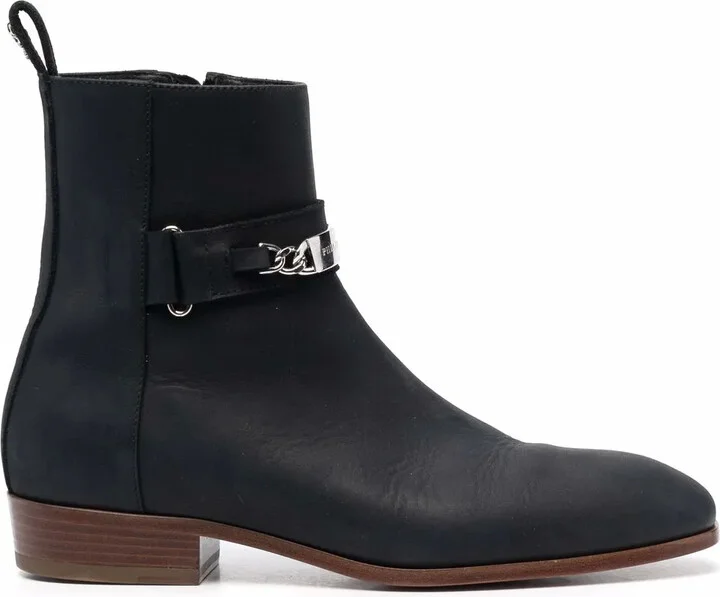 Nabuk leather ankle boots