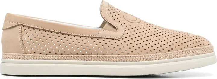 Nabuk leather loafers