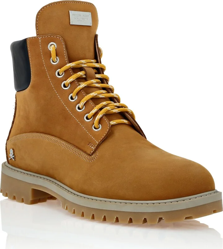 Nabuk Low Flat Boots