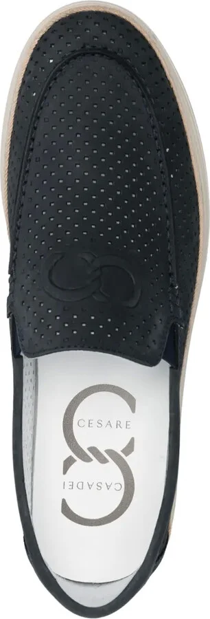 Nabuk perforated-leather espadrilles - Image 4