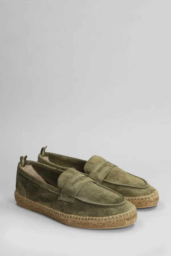 Nacho T-186 Espadrilles In Green Suede - Image 2