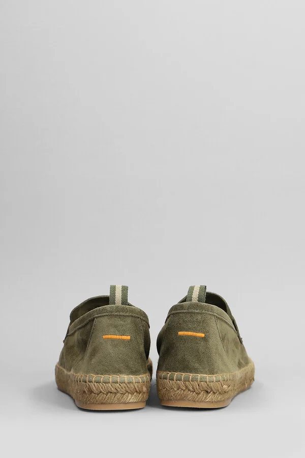 Nacho T-186 Espadrilles In Green Suede - Image 4