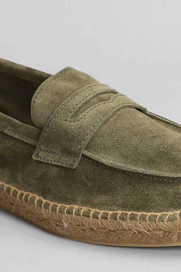 Nacho T-186 Espadrilles In Green Suede - Image 5