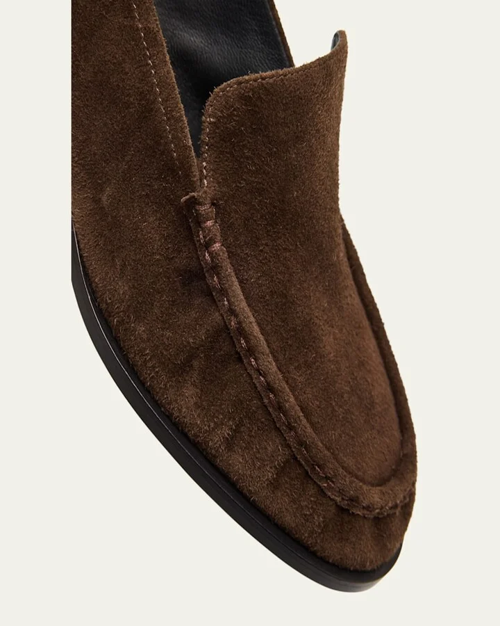 Nadia Suede Heeled Loafers - Image 4
