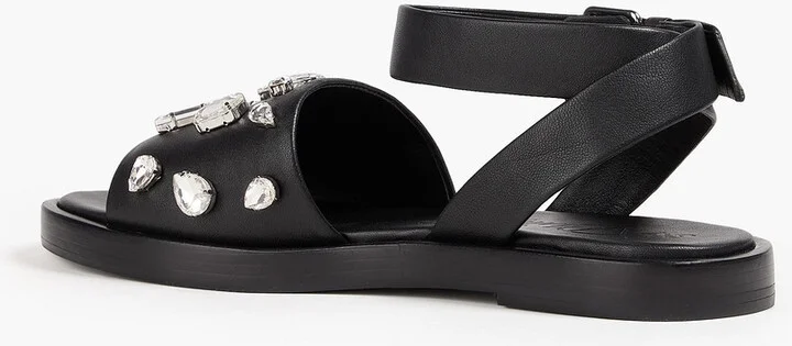 Nadine crystal-embellished leather sandals - Image 3