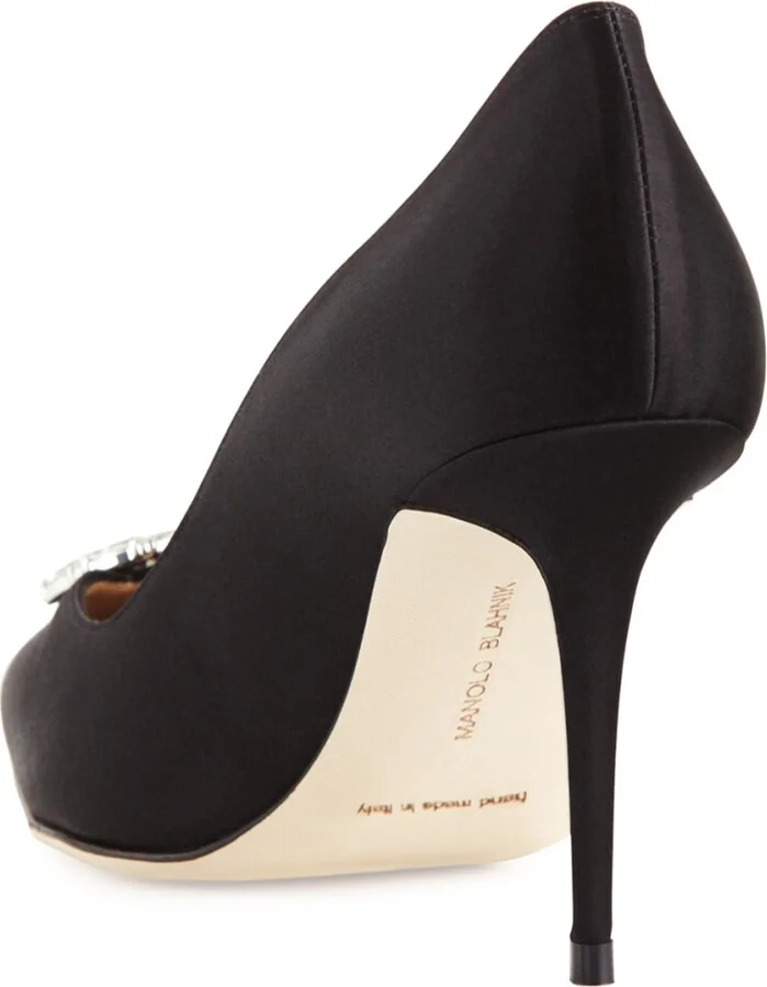 Nadira Jeweled Satin 90mm Pump - Image 6