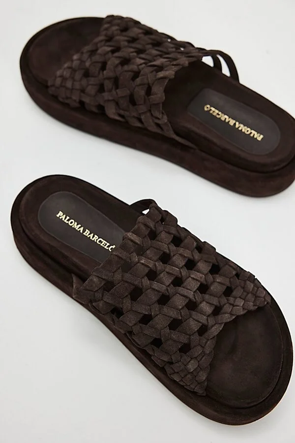 Nadira Suede Flatform Sandals - Image 2