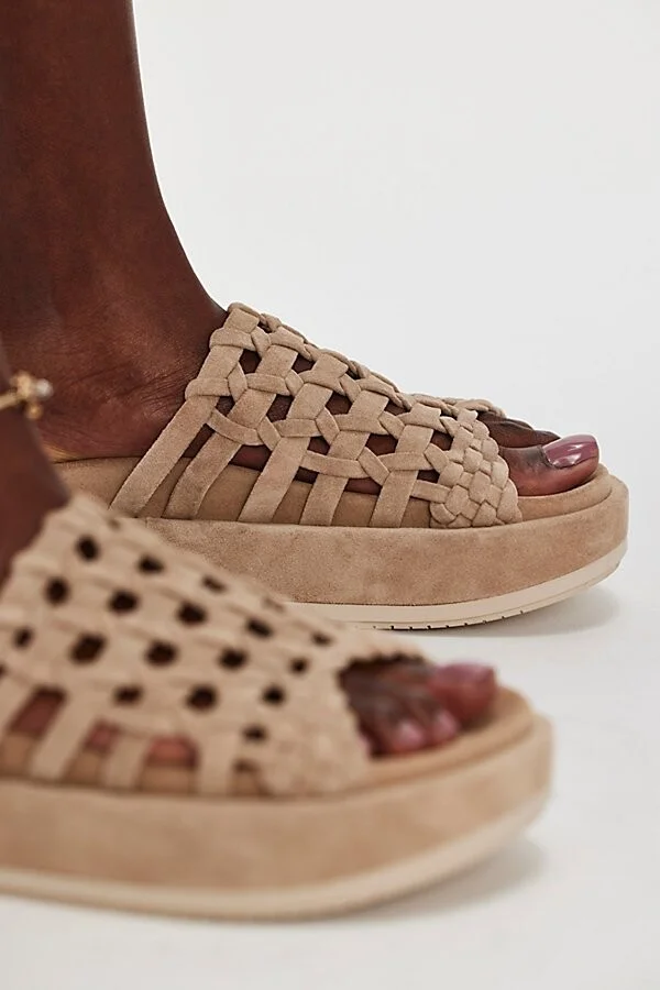 Nadira Suede Flatform Sandals - Image 2