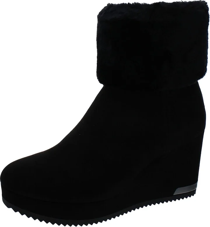 Nadra Womens Faux Suede Dressy Booties