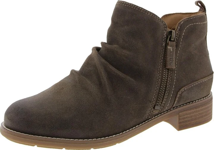 Nadya Womens Leather Ankle Booties