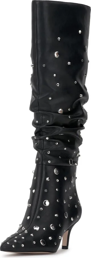 Naevy Slouch Pointed Toe Knee High Boot - Image 9