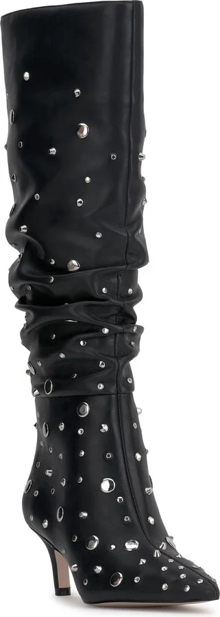 Naevy Slouch Pointed Toe Knee High Boot